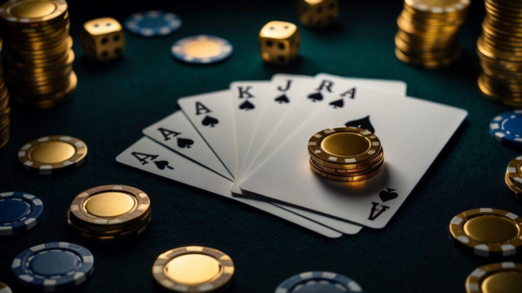Hello world! 3 Bài poker và chip casino